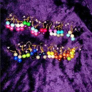 Surprise gold pack of Pearl beaded earrings